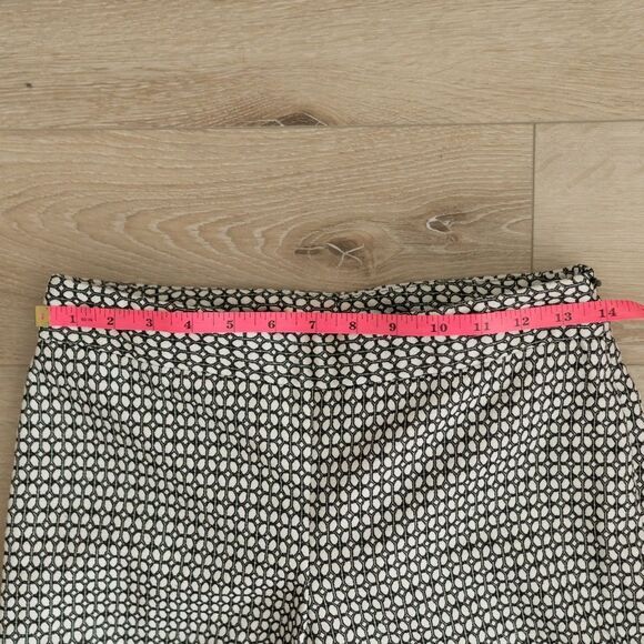 Women’s Lined Black and White Geometeic Dress Pants - Picture 5 of 6